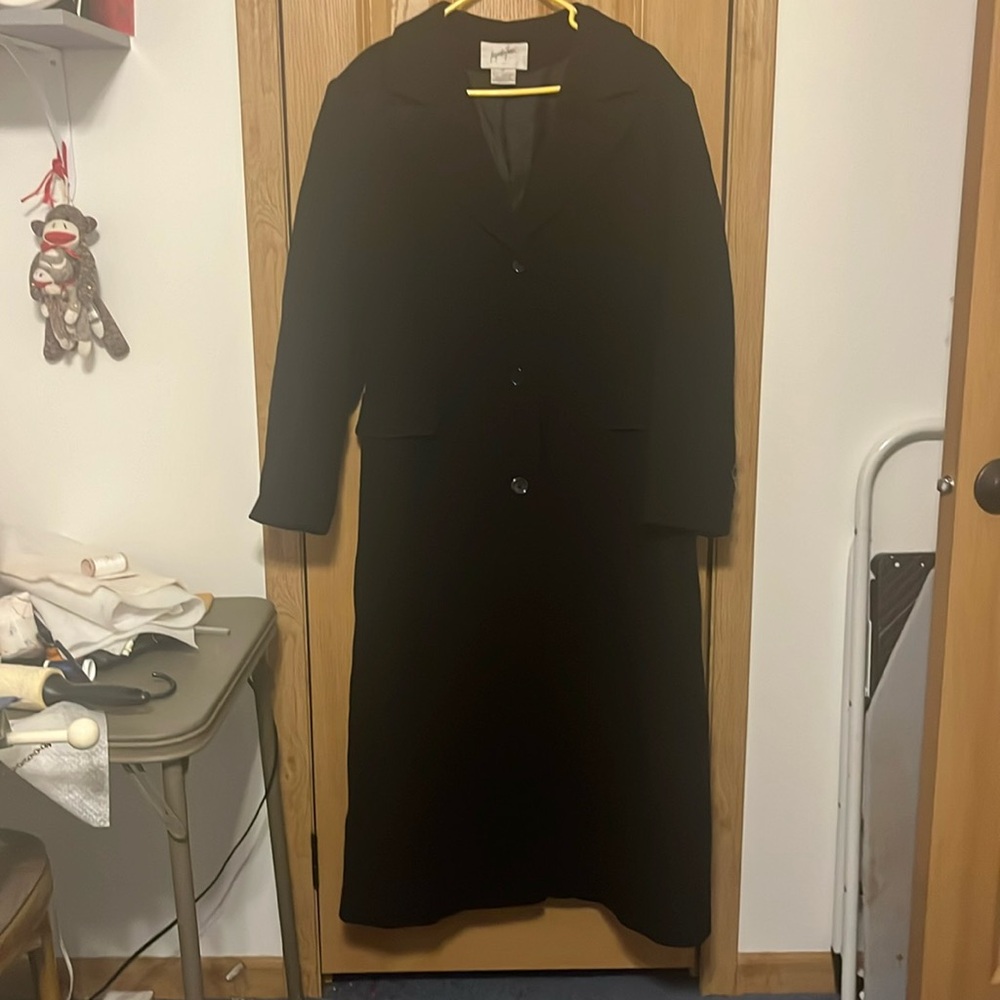 Jacqueline Farrar size 16 black wool winter coats new without tags